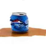 crushed soda can